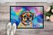 Pug Hippie Dawg Doormat Front Door Mat Indoor Outdoor Rugs For Entryway, Non Slip Washable Low Pile, 24H X 36W_maomaolike.com