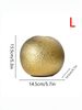 1pc Gold Surface Dotted Ball Ceramic Vase Is Suitable For Light Luxury Style Design Scene Ornaments Flower Arrangement Vase_maomaolike.com