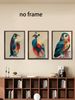 European And American Artistic Style, Featuring Penguins, Owls And Peacocks, Living Room Sofa Backdrop Decorative Painting, Art Exhibition Piece._maomaolike.com