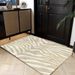 Living Room Rug Large Size Gorgeous Gold Frame Design Bedroom Rug Plush Thickened Machine Washable Thickened Underlay Interior Decorative Rug_maomaolike.com