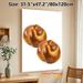 Braided Bread Painting Poster, Glossy Warm-toned Realistic Food Poster, Appetizing Culinary Decor Ideal For Kitchen And Dining Room_maomaolike.com