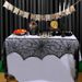 Halloween Decoration Black Lace Spiderweb Fireplace Mantle Scarf Cover Festive Party Supplies_maomaolike.com