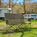 Oversized Camping Chair Folding Loveseat Camping Couch With Cup Holders & Thick Padding_maomaolike.com