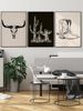 Contemporary Realism Style, American Cowboys, Cacti, Leather Boots, Home Décor Paintings, Wall Art Posters, Living Room Sofa Backdrop Artwork_maomaolike.com