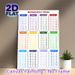 Multiplication Tables Painting Poster, Color-coded Clear Math Chart Poster, Practical Aid For Math Learning, Suitable For Study Room And Home Learning_maomaolike.com