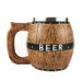 Wooden Barrel Beer Mug Large Capacity Wine Barrel Cup_maomaolike.com
