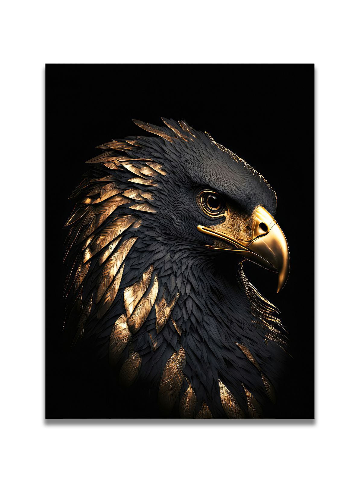 Oil Painting Reproduction, Impressionist-style Eagle, Floral Motif, Home Décor Artwork, Living Room Feature Wall Decoration, Art Exhibition Piece_maomaolike.com