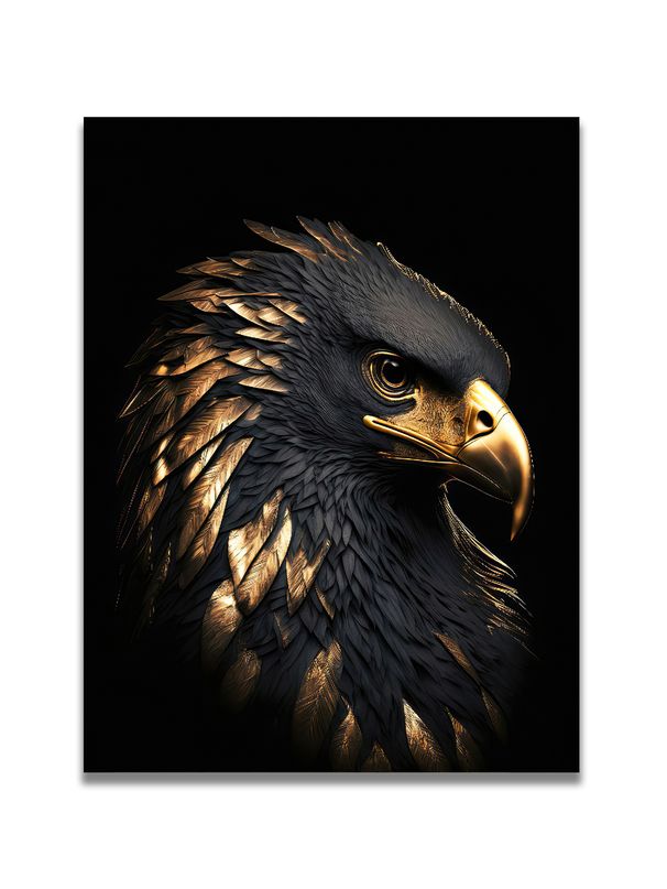 Oil Painting Reproduction, Impressionist-style Eagle, Floral Motif, Home Décor Artwork, Living Room Feature Wall Decoration, Art Exhibition Piece_maomaolike.com