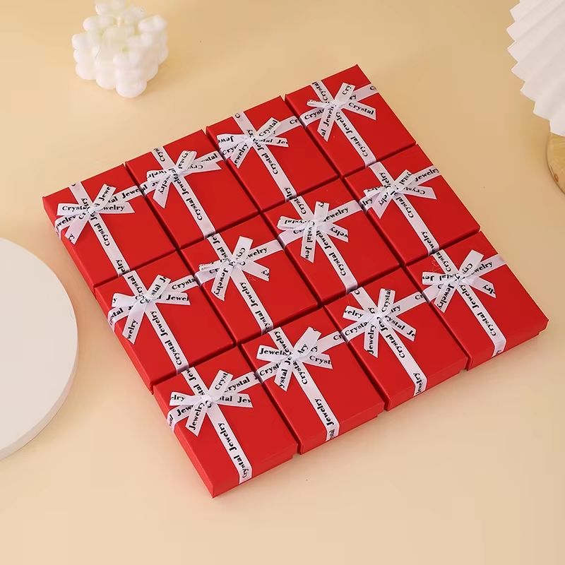 12pcs Bowknot Jewelry Box Earring Jewelry Organizer Necklace Storage Box Paper Organizers Storage Jewelry Display Gift Case_maomaolike.com