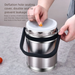 Youyoujia 304 Stainless Steel Insulated Vacuum Portable Lunch Box For Office Workers And Students, Thickened Three-Layer_maomaolike.com