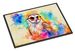 Hippie Animal Barn Owl Doormat Front Door Mat Indoor Outdoor Rugs For Entryway, Non Slip Washable Low Pile, 24H X 36W_maomaolike.com