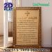 Greek Orthodox Prayer Painting Poster, Vintage Gilded Ornate Border With Cross Poster, Elegant Religious Decor Suitable For Home, Church And Prayer_maomaolike.com