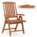 Foldable Patio Chair All-Weather HDPE Outdoor Dining Chair With Armrest For Indoor And Outdoor Settings, Living Room, Balcony, Porch, Patio, Etc_maomaolike.com