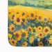 Kansas Sunflowers In Watercolor Memory Foam Kitchen Mat Machine Washable Anti-Fatigue Mat Cushion Comfort Bath Mat Or Kitchen Rug_maomaolike.com