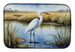 Snowy Egret In Coastal Marshes Dish Drying Mat Absorbent Dish Drying Mat Pad For Kitchen Counter Dish Drainer Mat For Countertop, 14 X 21", Multicolor_maomaolike.com