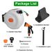 Retractable Garden Hose Reel Wall Mounted Automatic Water Hose Reel With Any Length Lock 8 Pattern Spraying Modes 180° Swivel Bracket_maomaolike.com