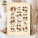 Dinosaur Tracks Painting Poster, Vintage Earth-toned Illustrated Diverse Dinosaur Footprints Poster, Educational Dinosaur-themed Decor Idea For Living_maomaolike.com