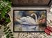 Swan Doormat Front Door Mat Indoor Outdoor Rugs For Entryway, Non Slip Washable Low Pile, 24H X 36W_maomaolike.com