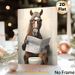 Funny Horse On Toilet Painting Poster, Whimsical Cartoon-style Poster, Humorous Quirky Design With Horse Wearing Glasses Reading Newspaper, Ideal For_maomaolike.com
