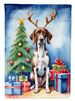 Pointer Christmas Reindeer Garden Flag Mailbox Flag Decorative Yard Flag Banner Outside Patio Artwork Yard Flower Beds, Garden Size, Multicolor_maomaolike.com