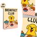 Breakfast Club Puppy Painting Poster, Cute Cartoon Style Poster, Cheerful Pup With Assorted Breakfast Treats, Warm Lively Decor Option For Kitchen And_maomaolike.com