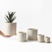 Nordic Style Unglazed INS Ceramic Flower Succulent Plant Pot Modern Simple Personality Green Radish Rose_maomaolike.com
