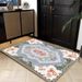 Living Room Rug Large Size Gorgeous Gold Frame Design Bedroom Rug Plush Thickened Machine Washable Thickened Underlay Interior Decorative Rug_maomaolike.com