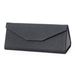 Unisex Eyeglasses case Cross grain PU leather eyeglasses case Triangle folding sunglasses case_maomaolike.com