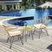 3 Pieces Rattan Furniture Set With Cushioned Chair Table_maomaolike.com