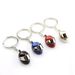 Unisex Creative metal motorcycle helmet keychain small gift mini simulation small toy helmet_maomaolike.com