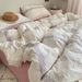 Wholesale INS Japanese Simple Retro Pure Four-Piece Nordic Style Full Yarn-Dyed Jacquard Washed Cotton 4-Piece Set_maomaolike.com
