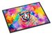 Hippie Animal Sheep Doormat Front Door Mat Indoor Outdoor Rugs For Entryway, Non Slip Washable Low Pile, 24H X 36W_maomaolike.com