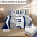4 Piece Soft All-Season Washed Microfiber And Viscose Comforter Set , With Comforter, Sheet, Pillowcases & Shams, Print, Flowerd, Moisture-Wicking, Silky Soft Texture, Cooling, Breathable, Easy Care_maomaolike.com