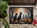 Doberman Pinscher Spooky Halloween Doormat Front Door Mat Indoor Outdoor Rugs For Entryway, Non Slip Washable Low Pile, 24H X 36W_maomaolike.com