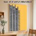 Brutalist Architecture Painting Poster, Minimalist Gray High-rise Against Warm Yellow Backdrop Poster, Sleek Geometric Design For Office & Living Room_maomaolike.com