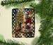Belgian Malinois And Santa Claus Porcelain Ornament Christmas Tree Hanging Decorations For Home Christmas Holiday, Rectangle, Gift, Multicolor_maomaolike.com