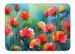 Ohio Scarlet Carnations In Watercolor Memory Foam Kitchen Mat Machine Washable Anti-Fatigue Mat Cushion Comfort Bath Mat Or Kitchen Rug_maomaolike.com