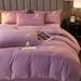 Crystal Velvet Solid Color Embroidery Light Feather Series Four-Piece Set_maomaolike.com