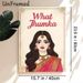 Indian Traditional Jhumka Themed Painting Poster, Vibrant Illustrated Indian Lady With Ornate Jewelry & Sari Poster, Cultural Decor Accent For Living_maomaolike.com