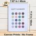 Soft Summer Color Palette Painting Poster, Muted Pastel Round Dot Pattern Poster, Stylish Color Reference Ideal For Home Studio, Living Room Decor_maomaolike.com