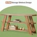 Slim Storage Side Table,3-Tier Console Table,Sofa Table_maomaolike.com
