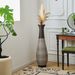 39-Inch Tall Standing Designer Floor Vase - Durable Artificial Rattan - Elegant Two-Tone Dark Brown Finish - Ideal Decor Accent For Living Room, Bedroom, Entryway - Stylish Home Decor Statement Piece_maomaolike.com