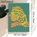 Senegalese Cuisine Painting Poster, Vibrant Map-shaped Typographic Poster, Features Iconic Local Food Names, Ideal For Kitchen, Dining Area Or_maomaolike.com
