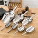 Stainless Steel Scoop, Thickened Round Flat Bottom, Grain Flour, Food, Miscellaneous Grains, Tea, Commercial And_maomaolike.com