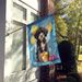 Portuguese Water Dog Happy Birthday House Flag Large Porch Sleeve Pole Decorative Outside Yard Banner Artwork Wall Hanging, Polyester, House Size, Multicolor_maomaolike.com