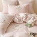 Brushed Cartoon Rabbit Girly Style Long Staple Pure Cotton Four-Piece Set Embroidered Duvet Cover For 1.2m Bed_maomaolike.com