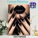 Gothic Lips & Stiletto Nails Painting Poster, Mysterious Dark Glam Poster, Matte Black Lips With Ornate Studded Stiletto Nails, Stylish Gothic Decor_maomaolike.com