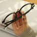 Unisex Transparent Art Round Frame Glasses Frame Female Anti-blue Net Red Flat Light Mirror_maomaolike.com