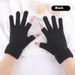 Office Writing Gloves, Men's And Women's Winter New Half Finger Knitted Cashmere Student Gloves_maomaolike.com