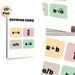 Division Signs Math Educational Painting Poster, Pastel-colored Minimalist Poster, Clear Division Symbols Display To Aid Math Notation Learning_maomaolike.com